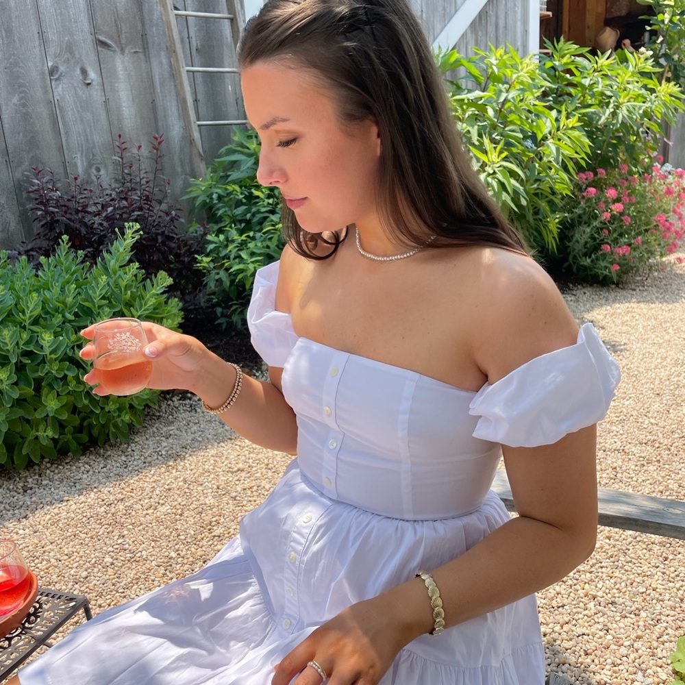 STAUD white dress